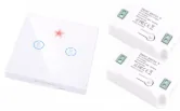 Беспроводной выключатель 2 кн. Powerlite-M2 (Белый)
