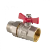 Кран шаровой с американкой латунный РВ-РН (бабочка) MVI серия Premium_2