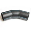 Угол 45° сварной DN 280 PN10 SDR17 полиэтилен черный Zinplast