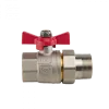 Кран шаровой с американкой латунный РВ-РН (бабочка) MVI серия Premium_3