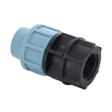 Муфта компрессионная PE-СТАЛЬ  зажим-РВ черный INSTALPLAST